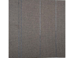 Carpete em Placa Beaulieu - 033 0,50 x 0,50 - Polipropileno Cinza com Listras Azuis