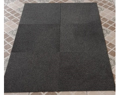 Carpete em placas usados a  ser vendido sem instalação e lavagem -Marca WK Cor chumbo