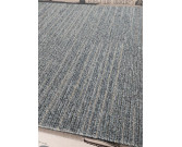 Carpete em Placa Beaulieu - Fendi 0,50 x 0,50 - Polipropileno Cinza Claro com Listras Nude