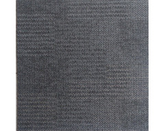 Carpete em Placa Beaulieu - Interlude Time 0.50 x 0.50 - Polipropileno Cinza Escuro com Cinza Claro
