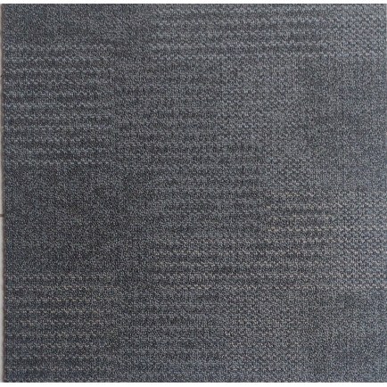 Carpete em Placa Beaulieu - Interlude Time 0.50 x 0.50 - Polipropileno Cinza Escuro com Cinza Claro